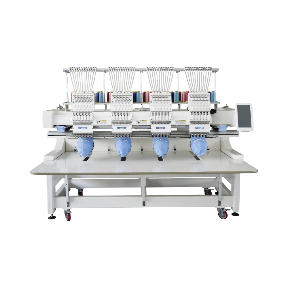 FORTEVER FT-1504HC (4 роб. поля: 450х400 мм) промислова вишивальна машина з чотирьма вишивальними головами та платформами рукавного типу